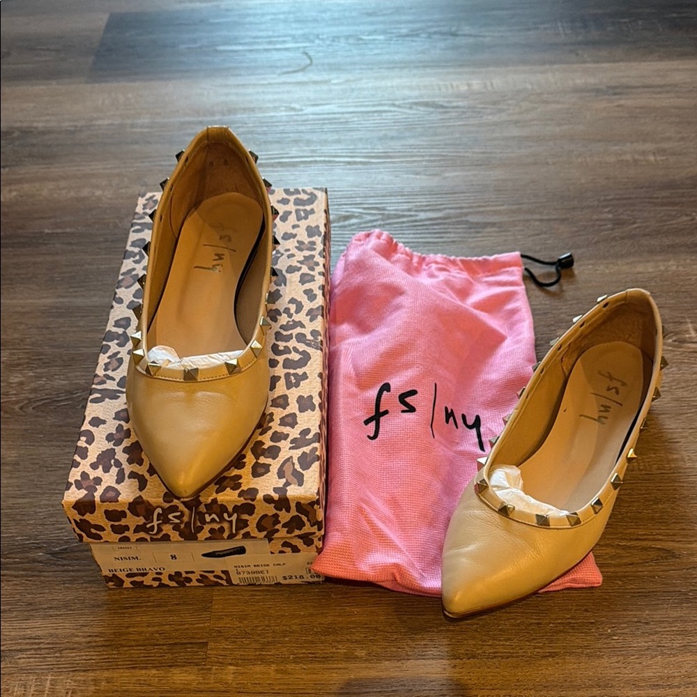 FS/NY Nisim Beige Flats